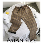 Privathinker Men Women Korean Black Plaid Casual Pants 2020 Mens Streetwear Harem Pants Male Checkered Trousers Plus Size