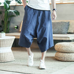 Dropshipping Men Harajuku Harem Pants 2020 Mens Summer Cotton Linen Joggers Pants Male Vintage Chinese Style Sweatpants Fashions