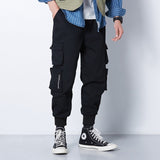 Ribbons Harem Joggers Men Cargo Pants Streetwear 2020 Hip Hop Casual Pockets Track Pants Male Harajuku Fashion Trousers