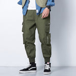 Ribbons Harem Joggers Men Cargo Pants Streetwear 2020 Hip Hop Casual Pockets Track Pants Male Harajuku Fashion Trousers