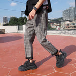 LAPPSTER Streetwear Yellow Plaid Pants Men Joggers 2020 Man Casual Straight Harem Pants Men Korean Hip Hop Track Pants Plus Size