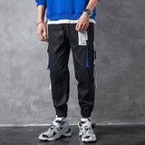 Ribbons Harem Joggers Men Cargo Pants Streetwear 2020 Hip Hop Casual Pockets Track Pants Male Harajuku Fashion Trousers