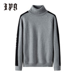 Ipg New Fashion Trend Men Sweater Japanese-style Harajuku Turtleneck Men's Autumn Winter Pullover Casual Sweaters Mens Clothing