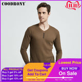 COODRONY Sweater Men Casual V-Neck Pullover Shirt Autumn Winter Slim Fit Long Sleeve Mens Sweaters Knitted Cotton Pull Homme Top